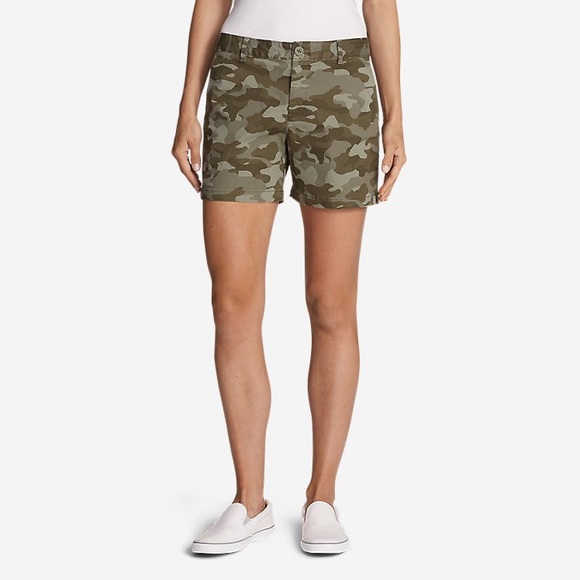 Eddie Bauer Willit Poplin Camo Shorts 